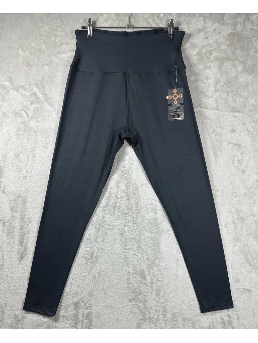 TOMMY COPPER NWT SIZE L LOWER BACK SUPPORT LEGGINGS BLACK